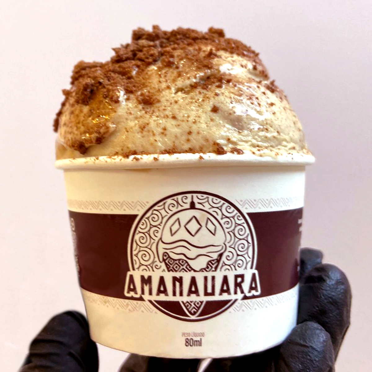 Sorvete Amanauara sabor CAFÉ MALTINE